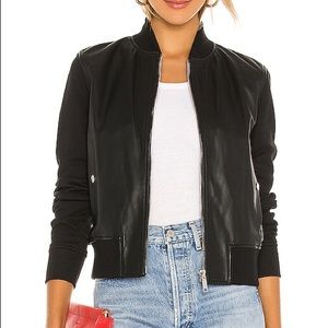 Large Vegan Leather Bomber